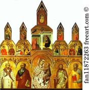 Pietro Lorenzetti Art Print - Polyptych