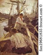 Serov Art Print - Pomors