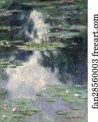 Lilies Art Print - Pond With Water Lilies