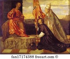 Koninklijk Art Print - Pope Alexander Vi Presenting Jacopo Pesaro To Saint Peter