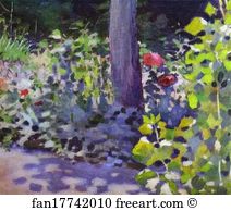 Garden Art Print - Poppies In The Garden