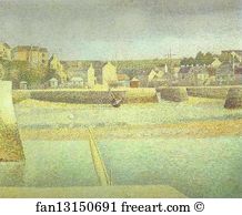 Mo Art Print - Port-En-Bessin, L'avant-Port, Maree Basse