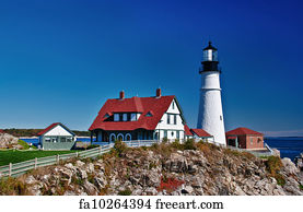 Free art print of Portland Head Lighthouse. Lighthouse at Portland Head ...