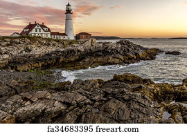 Free art print of Portland Head Lighthouse. Lighthouse at Portland Head ...