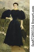 M Art Print - Portrait De Madame M. Portrait Of Madame M;