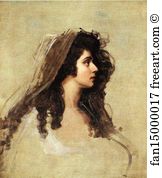 Mrs Siddons Art Print - Portrait Head (Mrs Siddons)