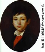 1809 Oil On Wood The Russian Museum Art Print - Portrait Of A. A. Chelischev