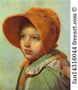 1825 1826 Art Print - Portrait Of A. A. Venetsianova