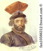 1820 Paper Art Print - Portrait Of A Cabman