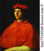 Portrait Of A Cardinal Art Print - Portrait Of A Cardinal
