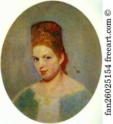 Naming Art Print - Portrait Of A Girl