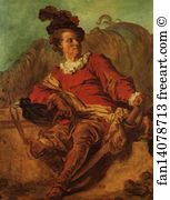 Costume Art Print - Portrait Of A Horseman ("saint-Non In Spanish Costume)