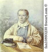 Father Art Print - Portrait Of A. I. Fedotov, The Artist's Father