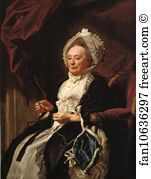 Hartford Art Print - Portrait Of A Lady (Mrs. Seymor Fort)