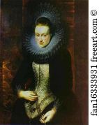 Rosary Art Print - Portrait Of A Lady With A Rosary