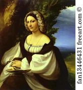 Correggio Art Print - Portrait Of A Lady