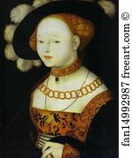 Oil On Wood Thyssen Bornemisza Collection Art Print - Portrait Of A Lady