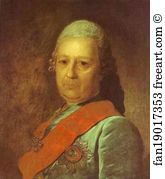 1777 Oil On Canvas The Tretyakov Gallery Art Print - Portrait Of A. M. Obreskov