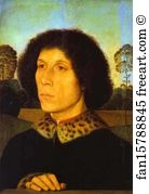 Portrait Man Art Print - Portrait Of A Man In A Landscape