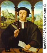 Quentin Massys Art Print - Portrait Of A Man
