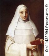 Southampton Art Print - Portrait Of A Nun (Portrait Of Elena Anguissola)