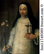 1558 Art Print - Portrait Of A Nun (Portrait Of Elena Anguissola)