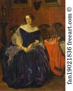 Portrait Of A P Zhdanovich Art Print - Portrait Of A. P. Zhdanovich