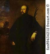 Palm Art Print - Portrait Of A Painter With A Palm
