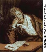 Chalk On Paper The Tretyakov Gallery Art Print - Portrait Of A. V. Davydov