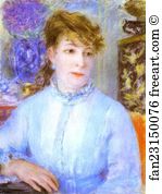 Mounted Art Print - Portrait Of A Woman. (Portrait De Femme)