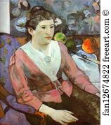 Institute Art Print - Portrait Of A Woman With Cézanne Still-Life