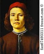 1485 Art Print - Portrait Of A Young Man