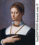 55 Art Print - Portrait Of A Young Woman