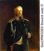 1881 Oil On Canvas The Russian Museum Art Print - Portrait Of Adam Olsufyev