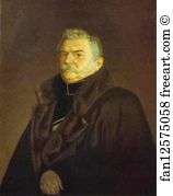 Sergey Zaryanko Art Print - Portrait Of Adjutant-General K. A. Shilder