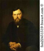Vasily Perov Art Print - Portrait Of Alexander Borisovsky