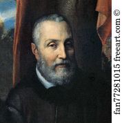 Minerva And Asdrubale Anguissola Detail Art Print - Portrait Of Amilcare, Minerva And Asdrubale Anguissola. Detail