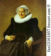 1633 Oil On Canvas National Gallery Of Art Art Print - Portrait Of An Elderly Lady