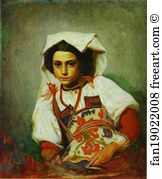 Academy Art Print - Portrait Of An Italian Girl