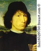 Coin Art Print - Portrait Of An Italian With A Roman Coin (Giovannide Candida)