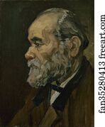 Old Art Print - Portrait Of An Old Man