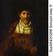 Derbyshire Art Print - Portrait Of An Old Man