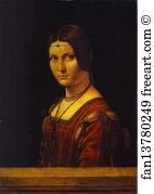 Ferronière Art Print - Portrait Of An Unknown Woman (La Belle Ferroniere)