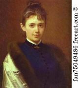 Unknown Art Print - Portrait Of An Unknown Woman