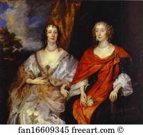 And Lady Anna Kirk Art Print - Portrait Of Anna Dalkeith, Countess Of Morton, And Lady Anna Kirk