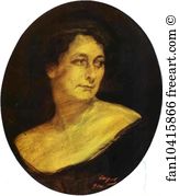 1910 Art Print - Portrait Of Anna Staal