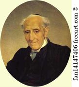 1833 1835 Oil On Canvas The Tretyakov Gallery Art Print - Portrait Of Archbishop Giuseppe Capecalatro
