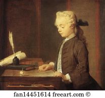 1738 Art Print - Portrait Of Auguste Gabriel Godefroy