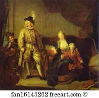 288 X 317 Cm The Hermitage Art Print - Portrait Of Baron Von Erlach With His Family