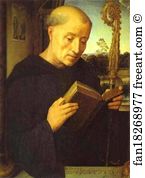 1487 Oil On Panel Galleria Degli Uffizi Art Print - Portrait Of Benedetto Di Tommaso Portinari